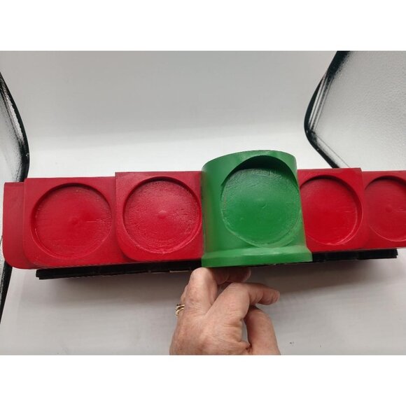 Budweiser 2000 Anheuser-Busch Inc. Red & Green Bar Store Beer Bottle Caddy/Displ - Picture 9 of 13